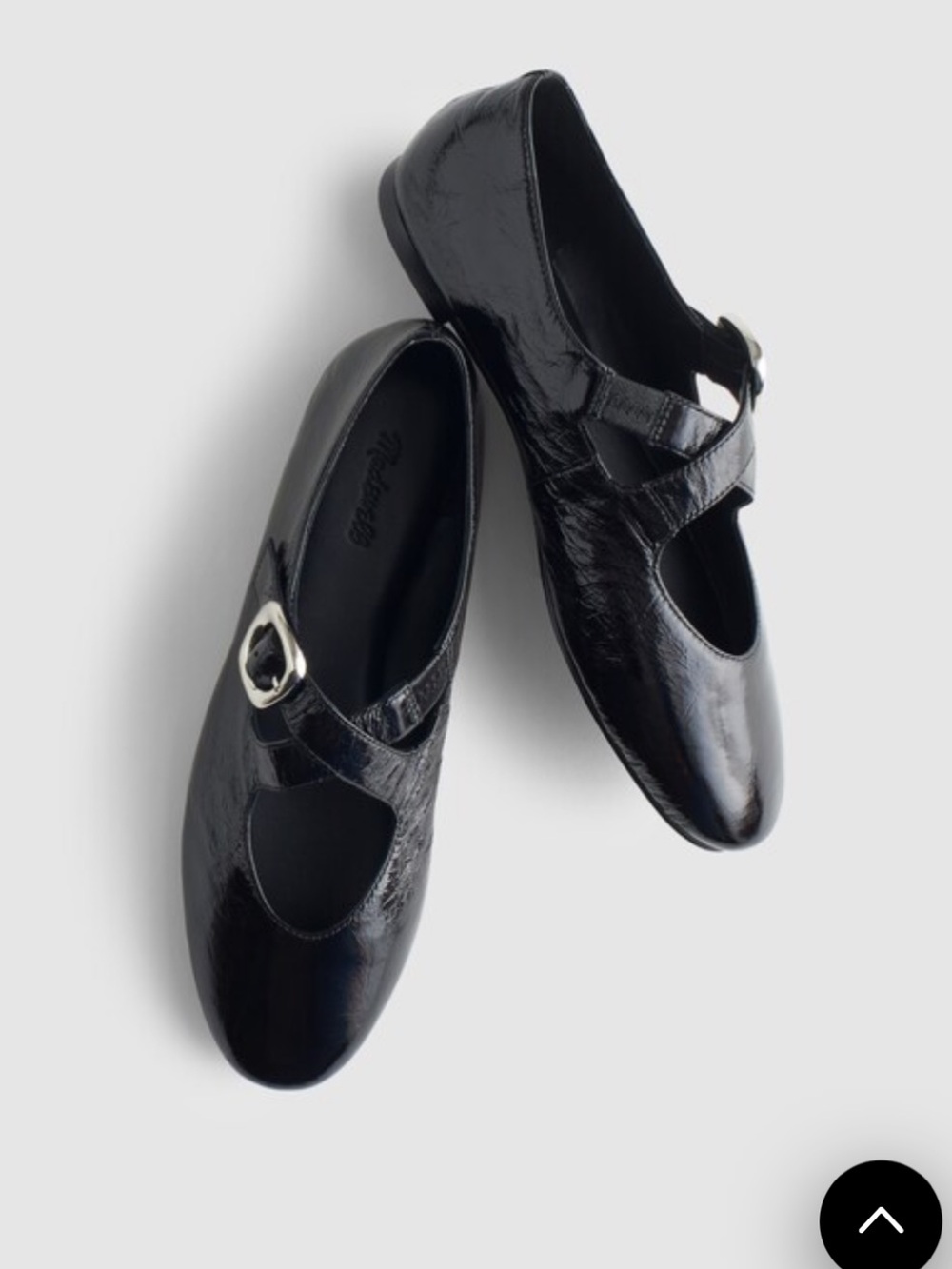 Madewell • Remy crisscross-strap Mary Jane flat in leather - size 6